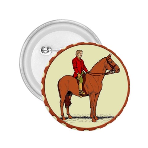 Riding 2.25  Button from ArtsNow.com Front