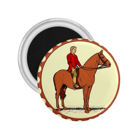 Riding 2.25  Magnet from ArtsNow.com Front
