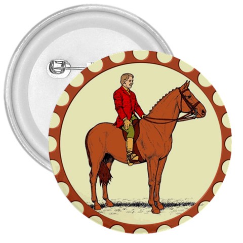 Riding 3  Button from ArtsNow.com Front