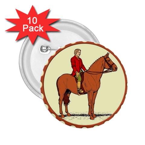 Riding 2.25  Button (10 pack) from ArtsNow.com Front