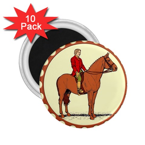 Riding 2.25  Magnet (10 pack) from ArtsNow.com Front