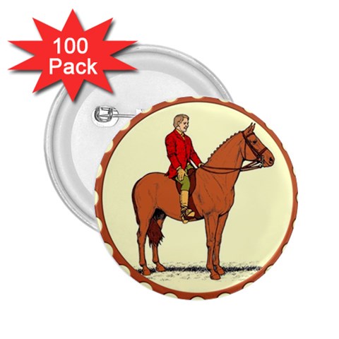 Riding 2.25  Button (100 pack) from ArtsNow.com Front
