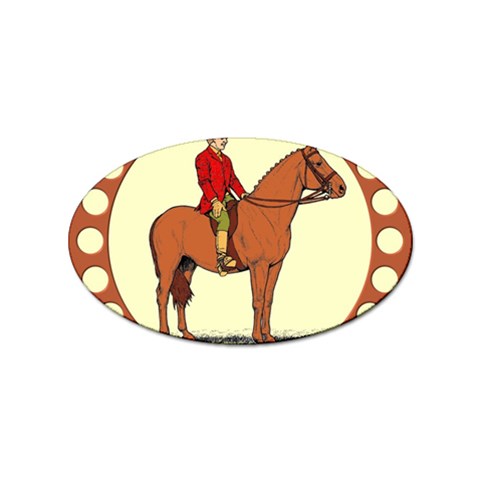 Riding Sticker (Oval) from ArtsNow.com Front
