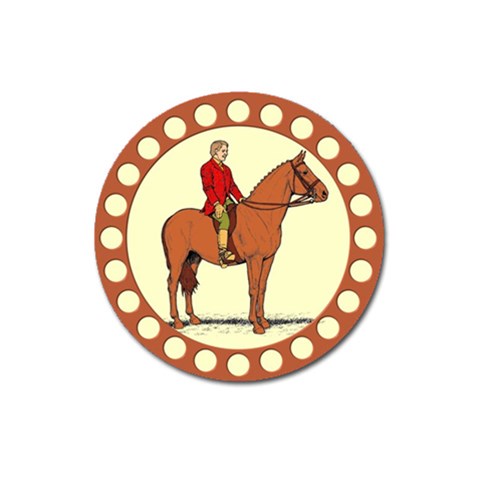 Riding Magnet 3  (Round) from ArtsNow.com Front