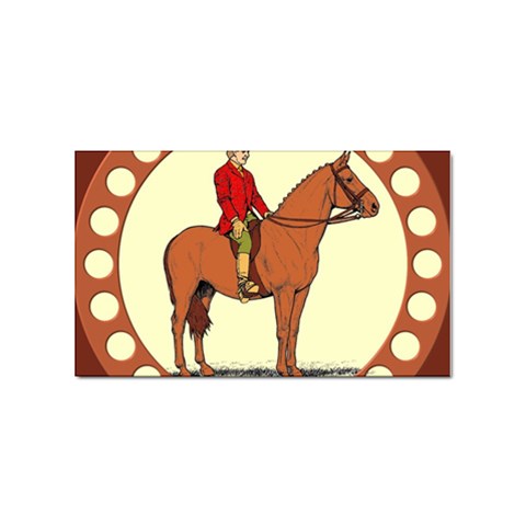 Riding Sticker Rectangular (10 pack) from ArtsNow.com Front