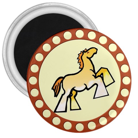 Shire horse 3  Magnet from ArtsNow.com Front