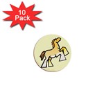 Shire horse 1  Mini Button (10 pack) 