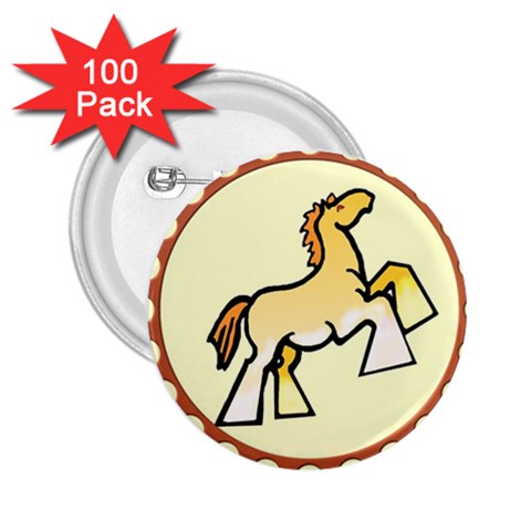 Shire horse 2.25  Button (100 pack) from ArtsNow.com Front