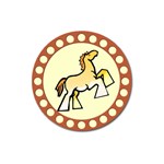 Shire horse Magnet 3  (Round)