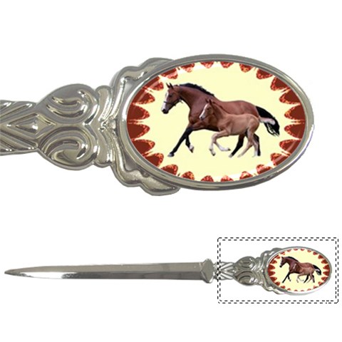 Mare n foal Letter Opener from ArtsNow.com Front