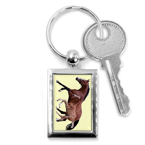 Mare n foal Key Chain (Rectangle) from ArtsNow.com Front