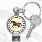Mare n foal Nail Clippers Key Chain