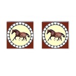 Mare n foal Cufflinks (Square)