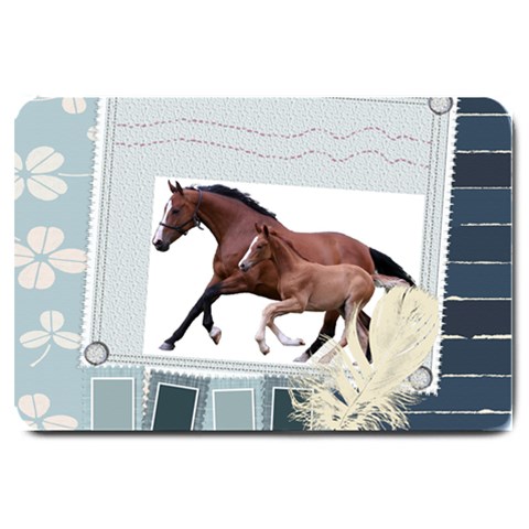 Mare n foal Large Doormat from ArtsNow.com 30 x20  Door Mat