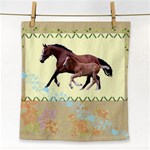 Mare n foal Face Towel