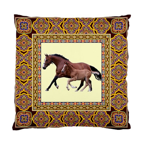 Mare n foal Cushion Case (Two Sides) from ArtsNow.com Front