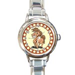 Cheeky pony Round Italian Charm Watch