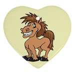 Cheeky pony Ornament (Heart)