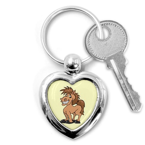 Cheeky pony Key Chain (Heart) from ArtsNow.com Front