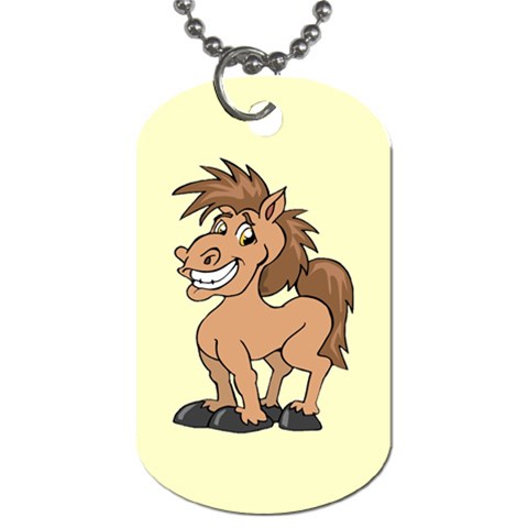 Cheeky pony Dog Tag (One Side) from ArtsNow.com Front