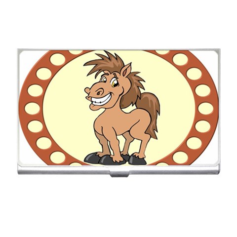 Cheeky pony Business Card Holder from ArtsNow.com Front