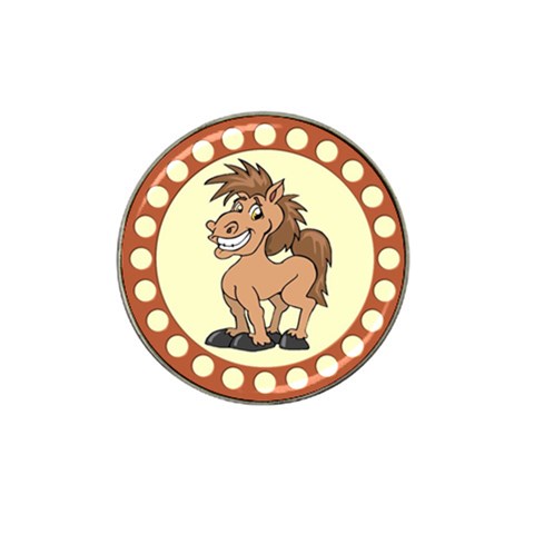 Cheeky pony Hat Clip Ball Marker from ArtsNow.com Front