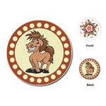 Cheeky pony Playing Cards (Round)