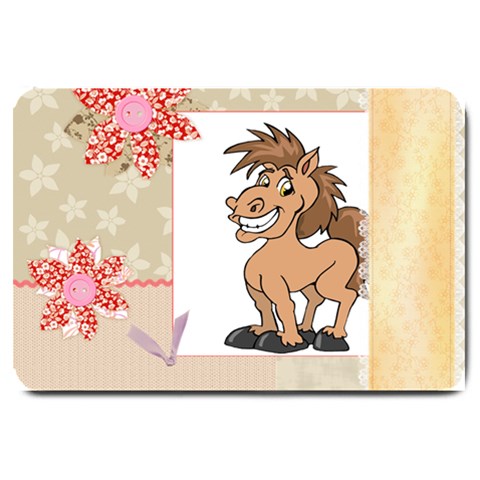 Cheeky pony Large Doormat from ArtsNow.com 30 x20  Door Mat