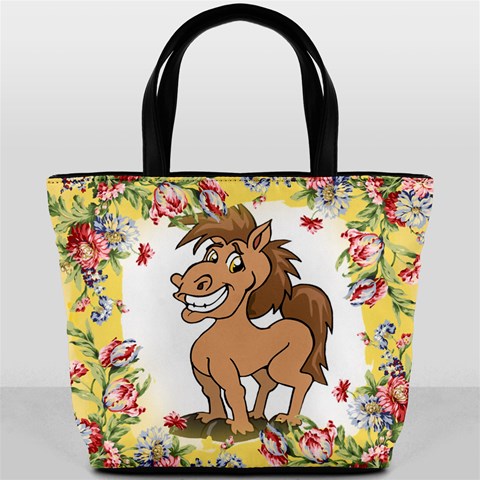 Cheeky pony Bucket Bag from ArtsNow.com Front