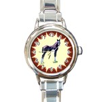 Foal Round Italian Charm Watch