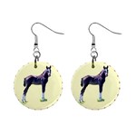 Foal 1  Button Earrings
