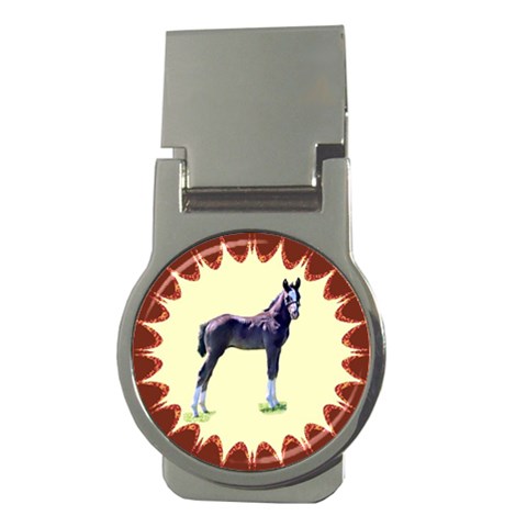 Foal Money Clip (Round) from ArtsNow.com Front