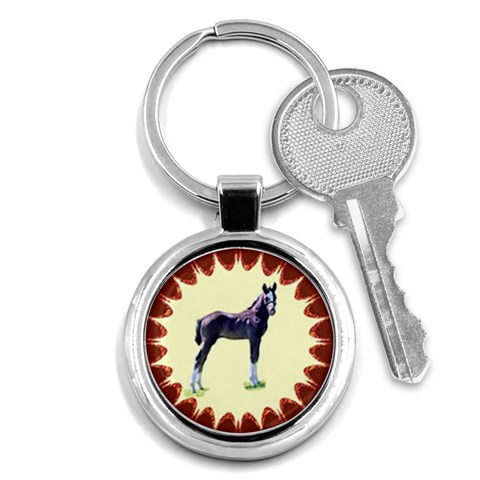 Foal Key Chain (Round) from ArtsNow.com Front
