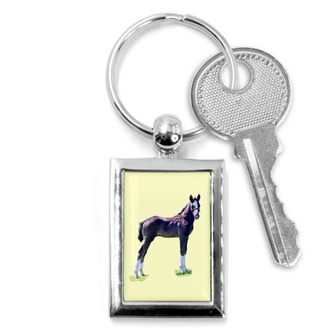 Foal Key Chain (Rectangle) from ArtsNow.com Front