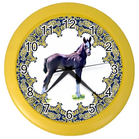 Foal Color Wall Clock from ArtsNow.com Front