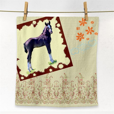 Foal Face Towel from ArtsNow.com Front