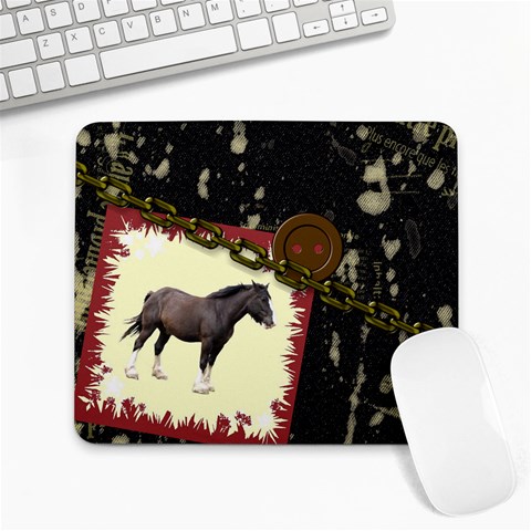 Clydesdale Large Mousepad from ArtsNow.com Front