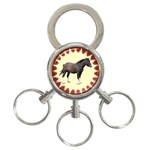 Clydesdale 3-Ring Key Chain