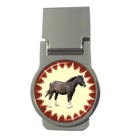 Clydesdale Money Clip (Round) from ArtsNow.com Front