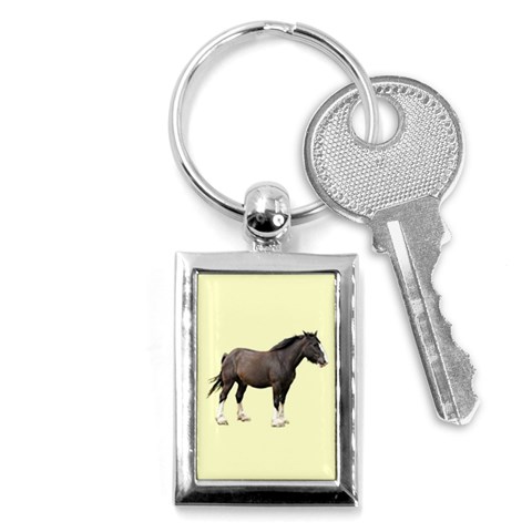 Clydesdale Key Chain (Rectangle) from ArtsNow.com Front