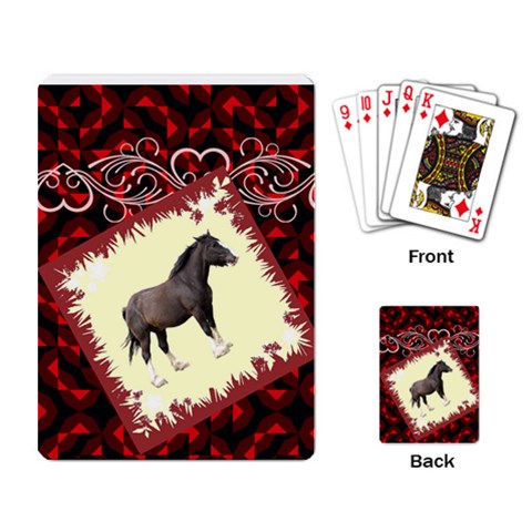 Clydesdale Playing Cards Single Design from ArtsNow.com Back