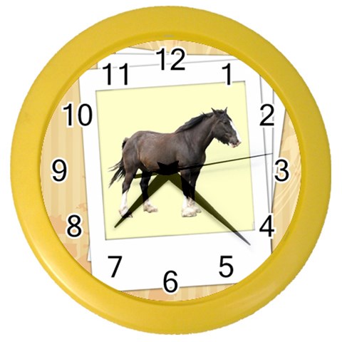 Clydesdale Color Wall Clock from ArtsNow.com Front