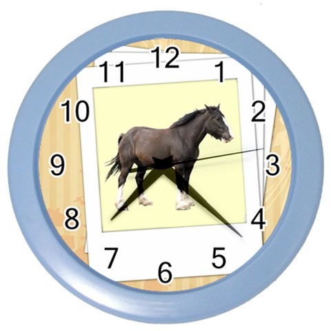 Clydesdale Color Wall Clock from ArtsNow.com Front