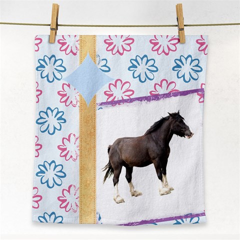 Clydesdale Face Towel from ArtsNow.com Front