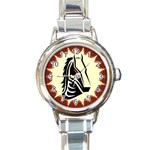 Horse head Round Italian Charm Watch