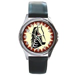 Horse head Round Metal Watch