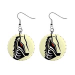 Horse head 1  Button Earrings