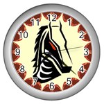 Horse head Wall Clock (Silver)