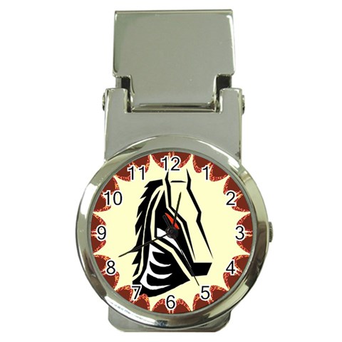 Horse head Money Clip Watch from ArtsNow.com Front