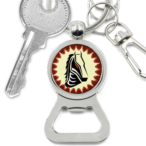 Horse head Bottle Opener Key Chain from ArtsNow.com Front